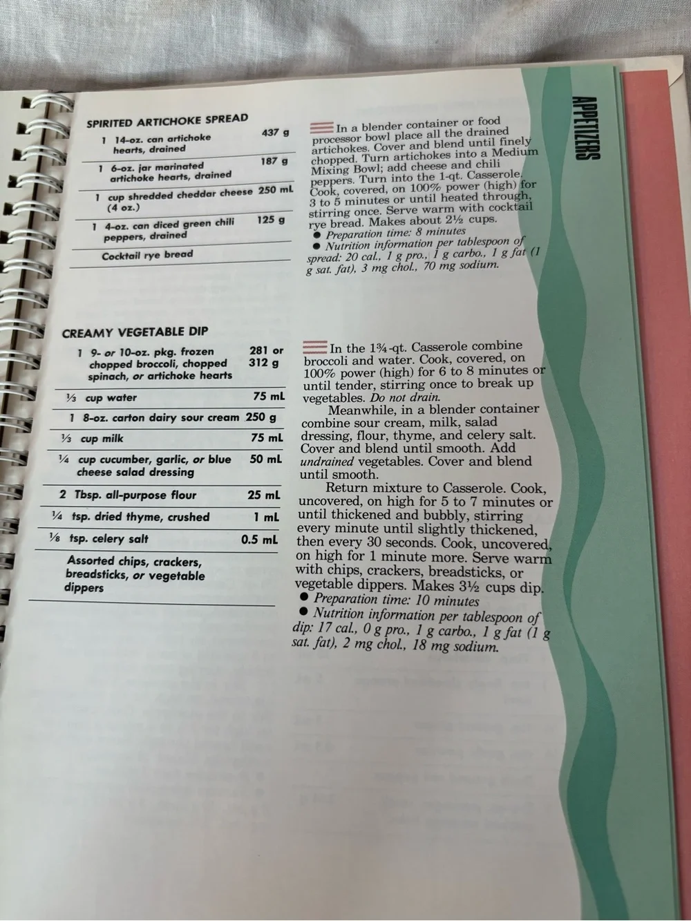 vintage 1990 TupperWave Stack-Cooked Meals cookbook, spiral bound, hardback
